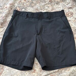 Fabletics Black Flat Front Shorts